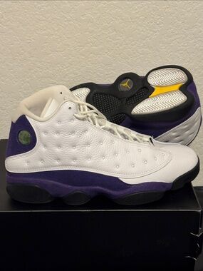 Jordan 13 retro White and Black Basketball Sneakers - Size US 12 lakers